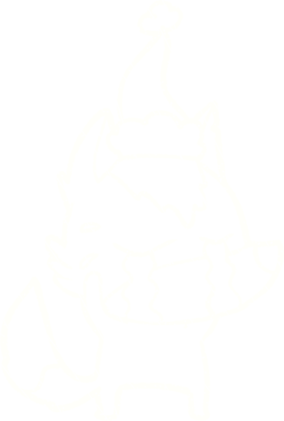 Bir insan tarafından çizilen Şen Kurt Tebeşiri