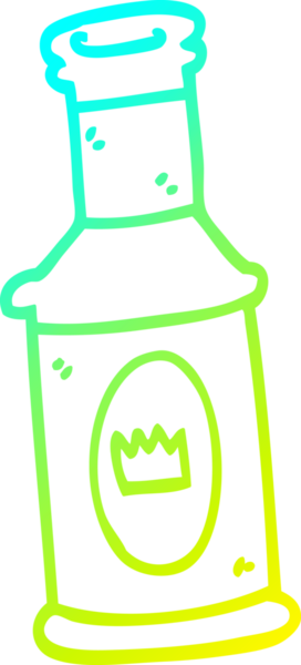 Bir insan tarafından çizilmiş alkollü bir karikatür çizimi.