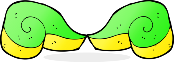 Karikatür dekoratif girdap sembolü bir insan tarafından çizilmiş.