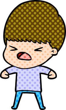 Çizgi film bir insan tarafından çizilmiş stresli adam