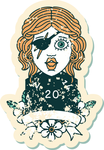 Retro Dövme Tarzı Bir insan tarafından çizilmiş 20 zarlı düzenbaz insan