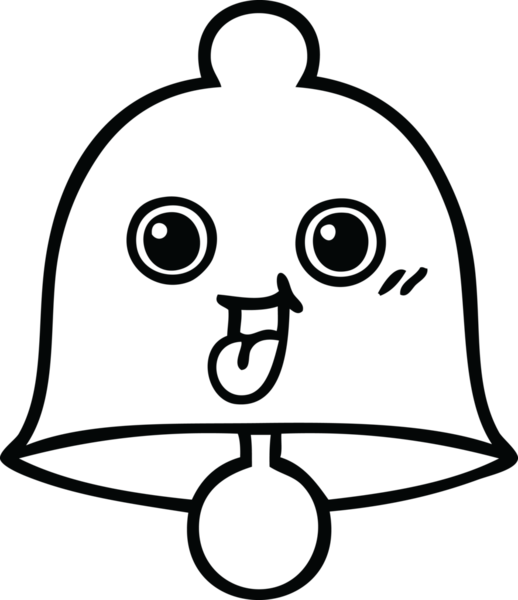 Bir insan tarafından çizilmiş bir çanın çizgi çizimi