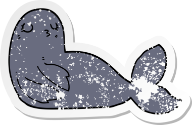 Bir insan tarafından çizilmiş karikatür mührü.