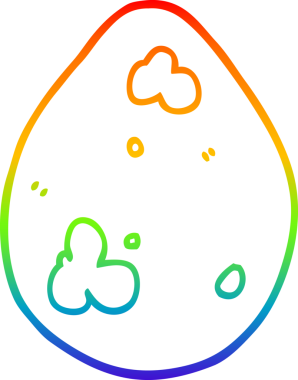 gökkuşağı gradyan çizgi çizimi bir insan tarafından çizilmiş bir karikatür yumurta