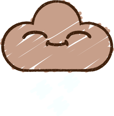 Bir insan tarafından çizilen Fırtına Bulutu Tebeşiri