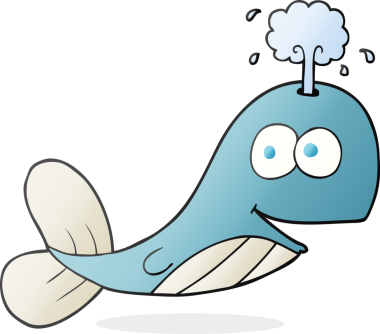 Bir insan tarafından çizilmiş serbest çizim balina.