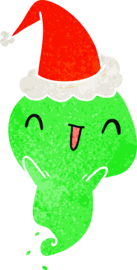 Bir insan tarafından çizilmiş Kawai hayaletinin eski bir karikatürü.