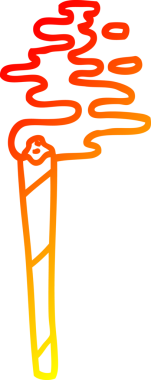 Bir insan tarafından çizilmiş bir karikatürün sıcak çizgi çizimi