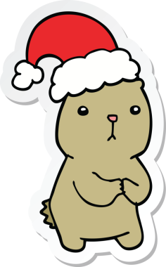 Bir insan tarafından çizilmiş bir karikatür çıkartması.