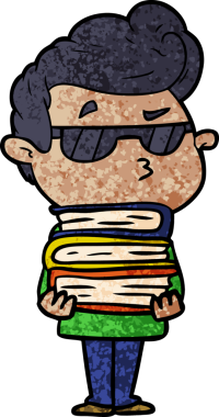 Bir insan tarafından çizilmiş havalı bir çizgi film.