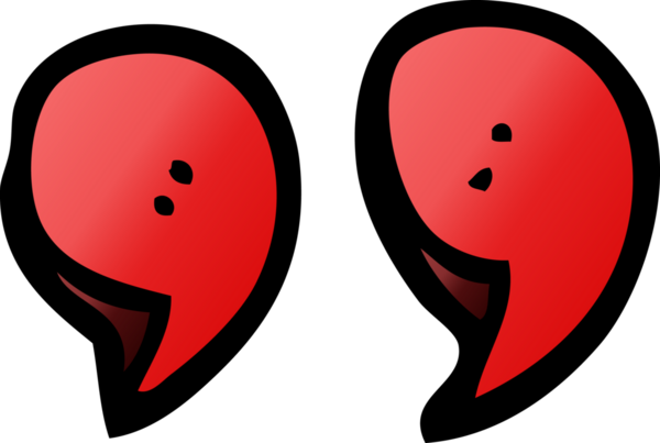 bir insan tarafından çizilmiş karalama tırnak işaretleri