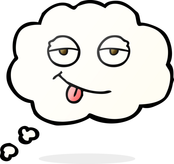 Serbest çizim düşünce balonu karikatürü Bir insan tarafından çizilmiş yorgun gözler