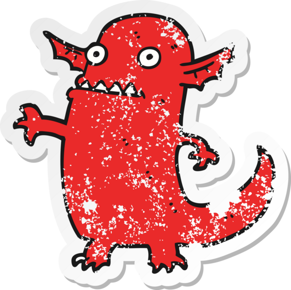 Bir insan tarafından çizilmiş bir cadılar bayramı karikatürü çıkartması.