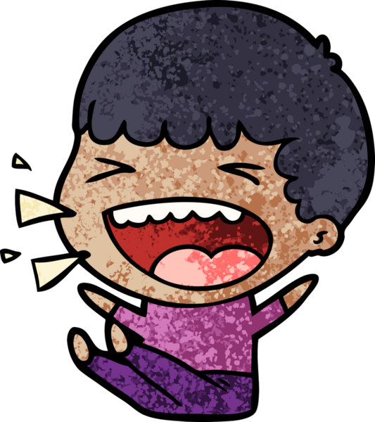 Bir insan tarafından çizilmiş gülen adam.