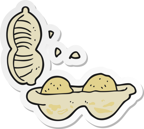 Bir insan tarafından çizilmiş yerfıstığı etiketi.