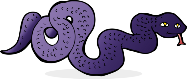 Bir insan tarafından çizilmiş çizgi film yılanı.