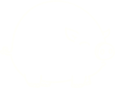 Bir insan tarafından çizilmiş Şişko Domuz Tebeşiri