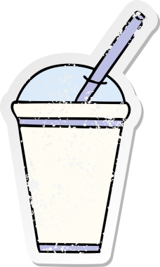 Bir insan tarafından çizilmiş garip bir el çiziminin sıkıntılı çıkartması.