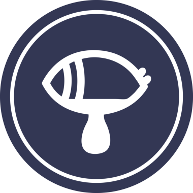 Bir insan tarafından çizilmiş mistik göz ağlayan kan dairesel simgesi.