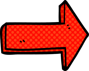 bir insan tarafından çizilmiş karalama yönetmenliği oku