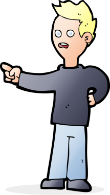 Bir insan tarafından çizilmiş, şok olmuş bir çocuk.