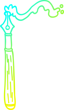 Bir insan tarafından çizilmiş bir karikatür dolmakalemi.