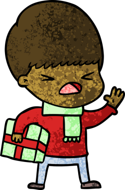 Çizgi film bir insan tarafından çizilmiş stresli adam