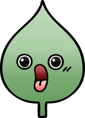 Bir insan tarafından çizilmiş dışavurumsal yaprağın gölgelenmiş çizimi