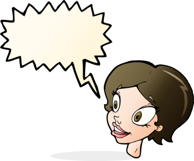 Bir insan tarafından çizilmiş güzel bir kadın yüzü.