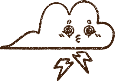 Bir insan tarafından çizilen Yıldırım Bulutu Kömürü Çizimi