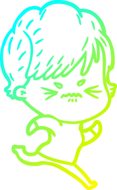 Bir insan tarafından çizilmiş karikatür çizimi.