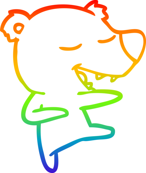 gökkuşağı gradyan çizgi çizimi bir insan tarafından çizilmiş bir çizgi ayı