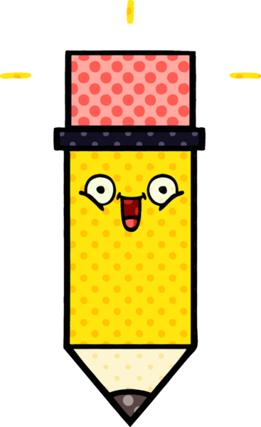 bir insan tarafından çizilmiş bir kalemin karikatürü.