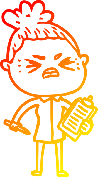 Bir insan tarafından çizilmiş kızgın bir karikatür çizimi.