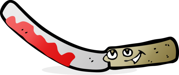 bir insan tarafından çizilmiş reçel bıçağı.