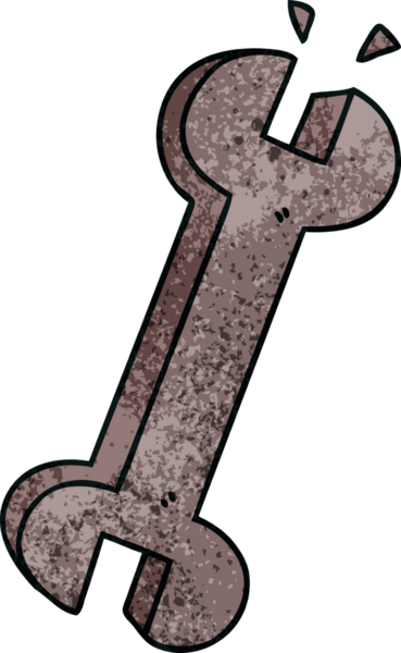 Bir insan tarafından çizilmiş tuhaf bir çizgi film anahtarı.