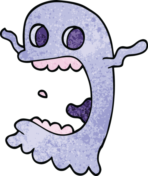 Bir insan tarafından çizilmiş karalama hayaleti.