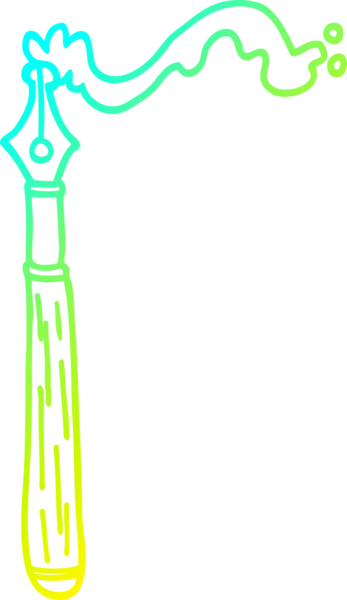 Bir insan tarafından çizilmiş bir karikatür dolmakalemi.