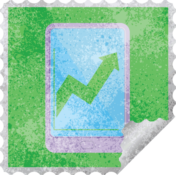 bir insan tarafından çizilmiş iş performansı grafik kare etiketini gösteren elektronik tablet