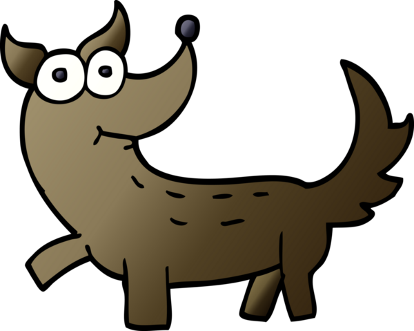 Bir insan tarafından çizilmiş karalama köpeği.