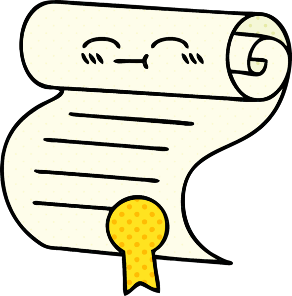 bir insan tarafından çizilmiş bir sözleşmenin çizgi roman tarzı