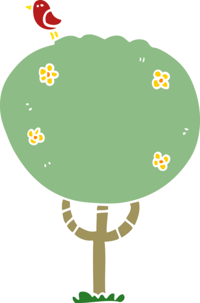 Bir insan tarafından çizilmiş karalama ağacı.