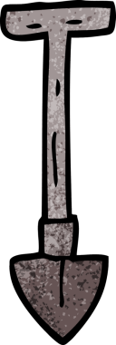 bir insan tarafından çizilmiş karalama küreği