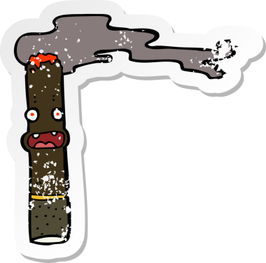 Bir insan tarafından çizilmiş bir çizgi filmin gerilimli yapıştırması.