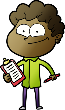 Bir insan tarafından çizilmiş mutlu bir adam.