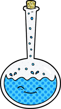 bir insan tarafından çizilen kimyasal reaksiyon.