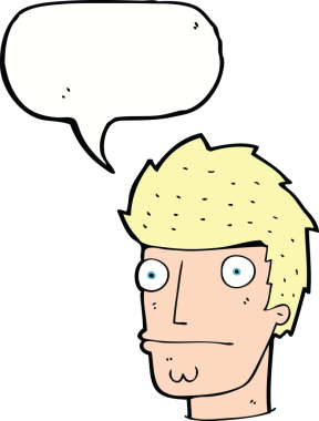 Bir insan tarafından çizilmiş konuşma balonlu sinirli bir adam.