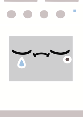 Bir insan tarafından çizilmiş mutfak fırınının düz renkli retro karikatürü