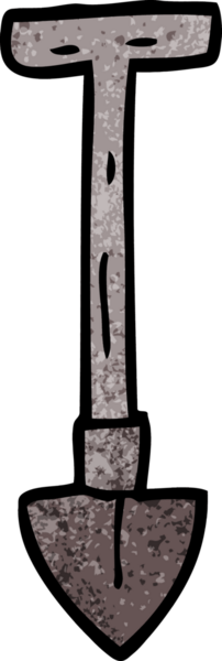 bir insan tarafından çizilmiş karalama küreği