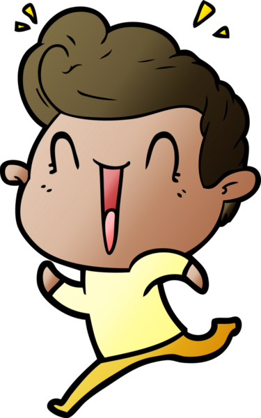 Bir insan tarafından çizilmiş heyecanlı bir çizgi film.